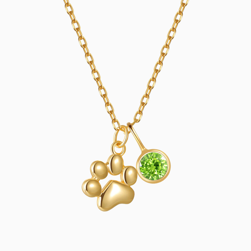 Teeny Tiny Paw Necklace with Charm VIP