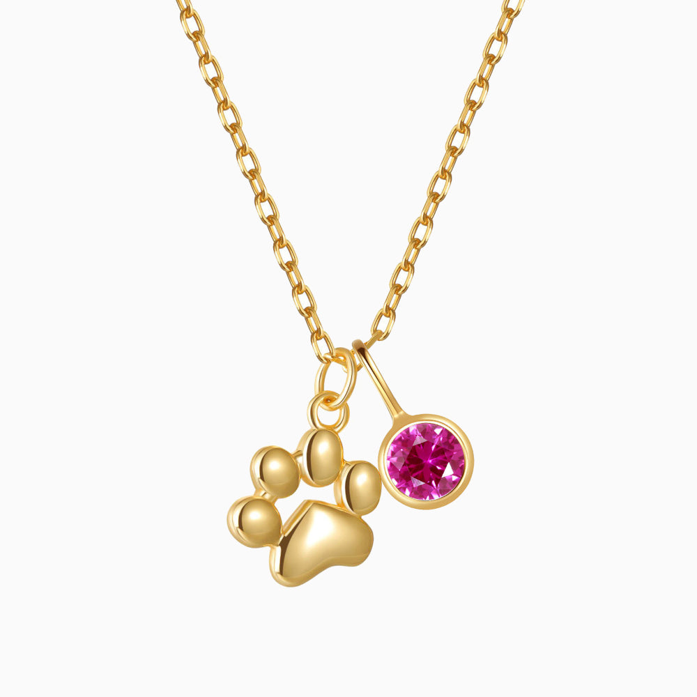 Teeny Tiny Paw Necklace with Charm VIP