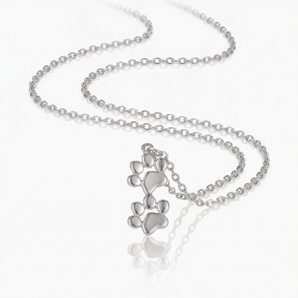 Double Stack Paw Necklace