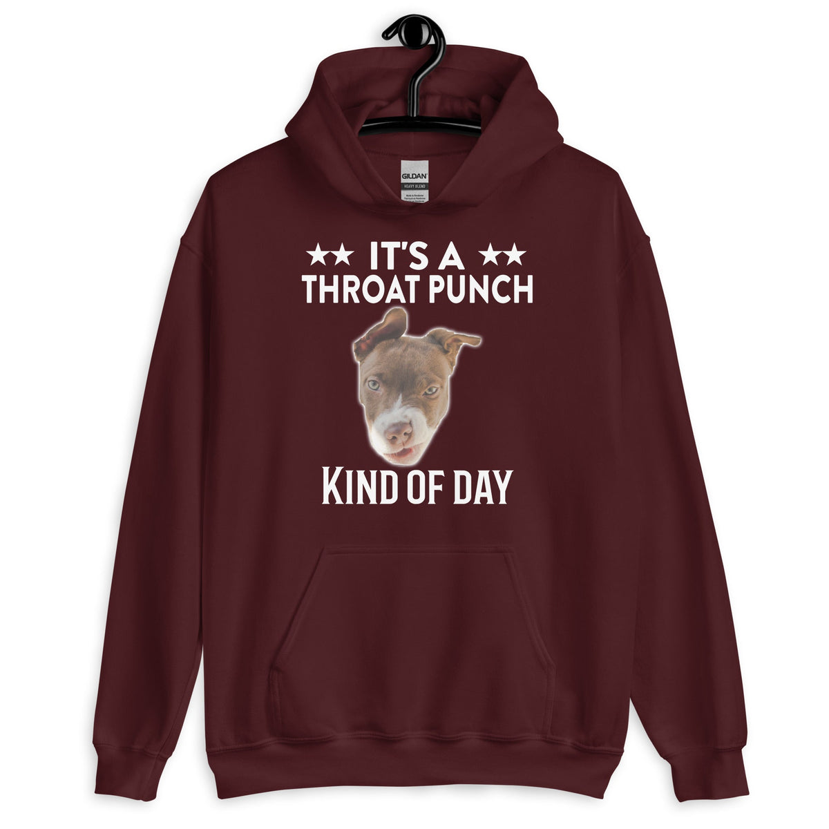 It's A Throat Punch Kind Of Day Hoodie for Dog Lovers